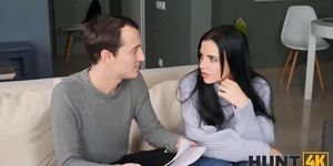 HUNT4K. Girl asks bf to read poems while she is carnal with buddy