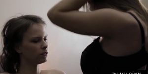 Lesbian girls with big boobs fucking each other rough (Viola Bailey)