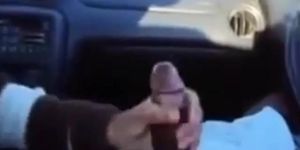 BBC gets a handjob in the car