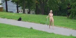 Lucie - Hot Public Nudity With Sweet Blonde (Camilla Krabbe, Linda Blonde)