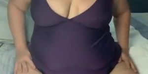 Chubby girl with big ass and tits, masturbate