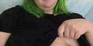 your fat gf teases you on video chat