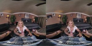 VR BANGERS Tattooed Curvy Kali Roses Gets Juicy Creampie By Stepbrother POV VR Porn