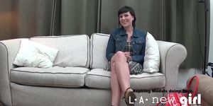 BRUNETTE IS FUCKED IN THE ASS DURING INTERVIEW CASTING