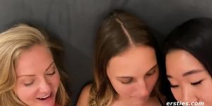 Lesbians Play With Ophelia'S Nice Boobs