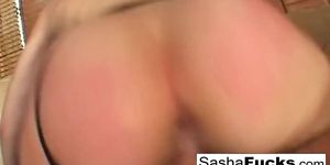 Sasha Grey shows off her sucking skills