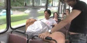 Hot public sex scene on the bus! (Valentina Blue)