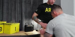 Military gays enjoying their own time anal fucking