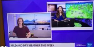 Leaked Porn Video on Weather News TV