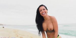 BANGBROS - Anal booty and bosomy Latina public fucked outdoor by BWC