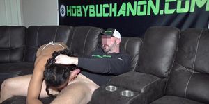 Kitt Lacey Face Fucked & Squirts on Guy Playing Madden (Hoby Buchanon)