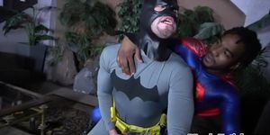 MANLY FETISH - Interracial cosplay bareback anal with studs after sucking