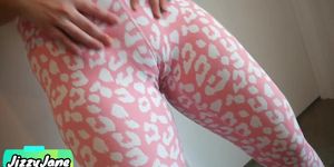 Cum in My Cute Panties And Yoga Pants Before I Pull Them Up
