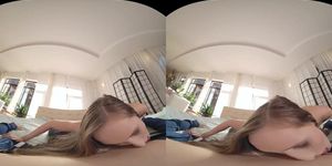 Busty blonde rides your hard dick in virtual reality POV (Jason X, Stacy Cruz)
