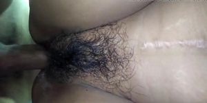 Wet hairy and tight Latina pussy screw