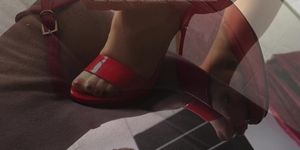Red high heels shoejob footjob slideshow, erotic story