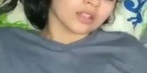 Really hot Indian girl masterbate while she had sex POV