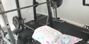 Home gym masturbation and squirt (Alice Lighthouse)
