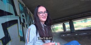 Public Agent Hot Czech body fucked under public bridge (Sasha Sparrow)