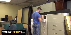 Young Perps - Straight Dude Destroys Security Officer'S Asshole With His Huge Dick In The Backroom (Tyler Castle)