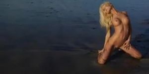 Sexy Blonde Girl Nude At The Beach
