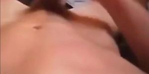 Twink shoots a huge load on his stomach