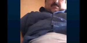 turkish grandpa shows his beautiful cock and balls