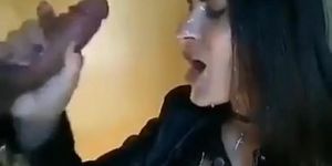 Bella Bluue Milking Cock On Her Face
