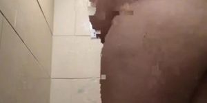 light skin Bitch in Shelter in Shower