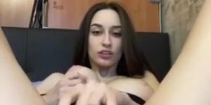 russian girl with amazing tits masturbating