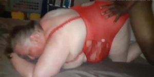 Fat fuck pig wife getting her asshole DESTROYED BY BBC (Slave Wife, Sexy Fat)