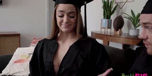 "If You Graduate I Will Let You Fuck Me" Stepsister Rides Me On Graduation Day (Kenzie Madison)