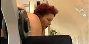 Fat old mother wants young dude to fuck her