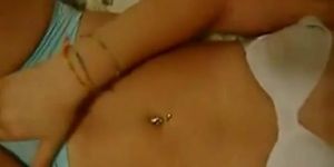 Horny teen selfshot masturbation video