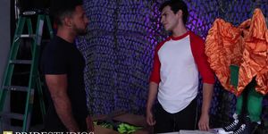 Twink Step Son Sucks His Step Dad'S Dick On Halloween - Family Creep