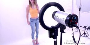 New sexy 21yo Blonde gets fucked during modeling audition (Macy Meadows)
