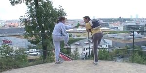 Mature fitness addict finds a fellow jogger to screw