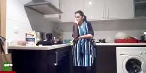 WHITE EUROPEAN WOMEN FUCKED IN KITCHEN