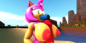 3D Sonic Team - Amy Rose Big Boobs Fuck Animated With Sounds (Betty Blue, Emese Longley)