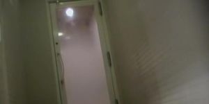 Asian vixen spied under shower on the voyeur camera dvd 03109