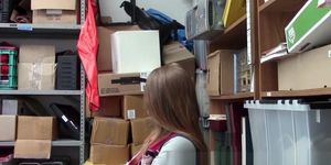 Sucking shoplifting teen (Skylar Snow)