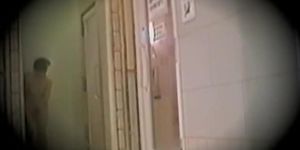 Such horny Asian cunts parade on the shower voyeur cam dvd 03140