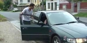 Old lady is picked up and fucked
