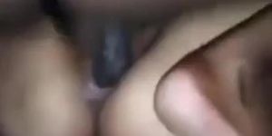 British Gf Has Hard Creampie Fuck While Daddy Is Outside