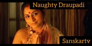 Naughty Draupadi seducing poojari (Naughty Naughty Boy)