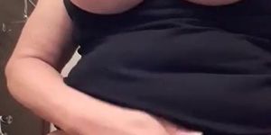 Big Boobs Mature Cums On Dildo