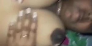 Tamil wife with big tits has sex
