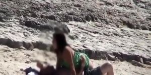 Couple spied fucking in rocky beach (More more)