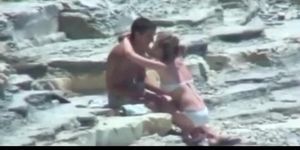 Teen lovers couple on beach