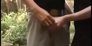 Double Blowjob Outdoors